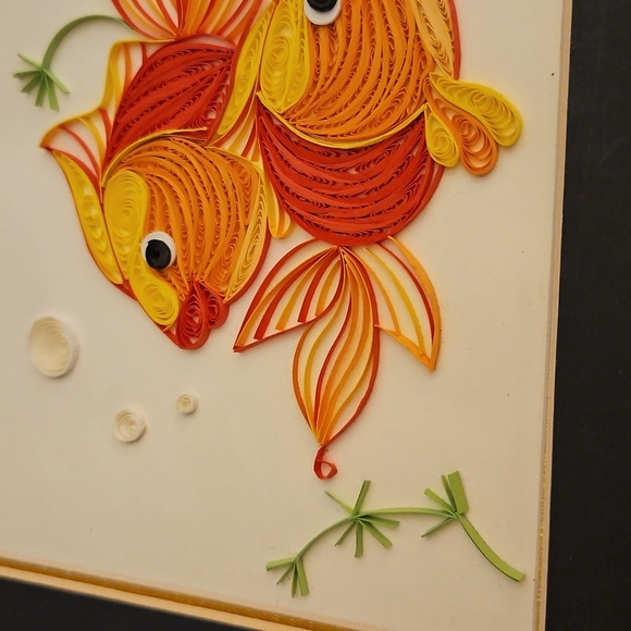 ARTISAN Colorful Goldfish Quilled Paper Art - Picture 4 of 5